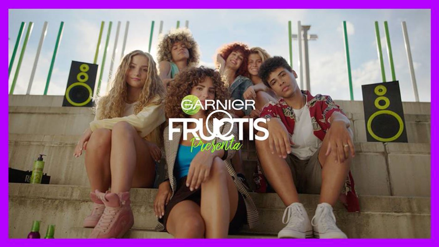Cast portrait from Garnier Fructis Nutri Rizos television campaign.